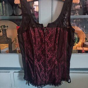 Vintage Tripp Nyc corset top sz m hot topic goth y2k lip service